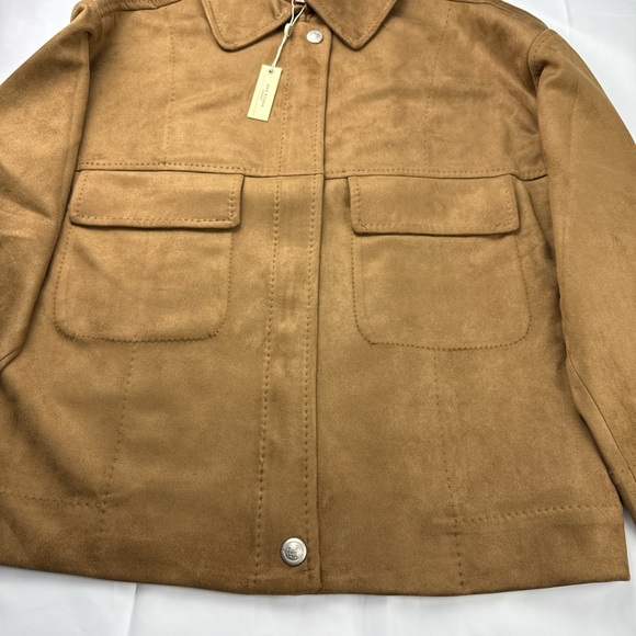 Max Studio Brown Utility Jacket - Picture 4 of 4